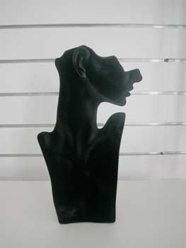 busto testa floccato 
