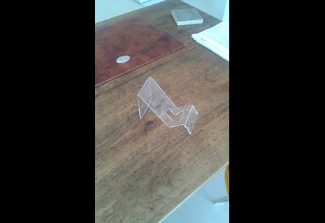 porta cellulare con etichetta 