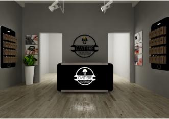  progetto arredamento negozio riparazione cellulari