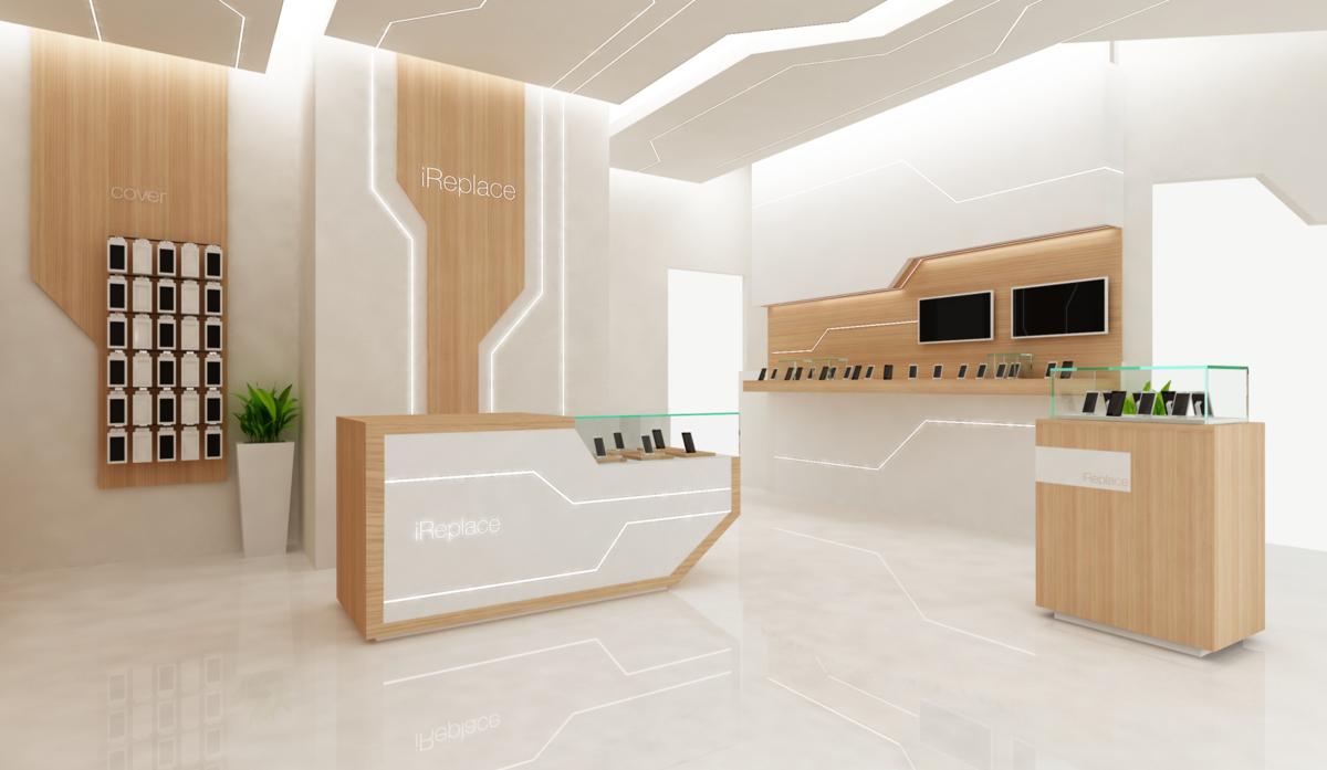 Foto 3  arredamento negozio telefonia di design