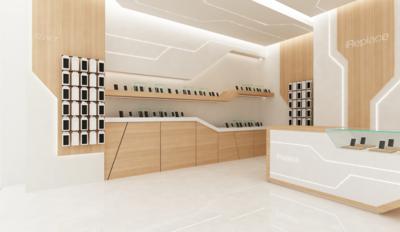  arredamento negozio telefonia di design