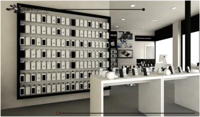  arredo negozio telefonia cover e accessori