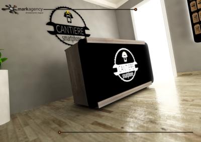  progetto arredamento negozio riparazione smartphone