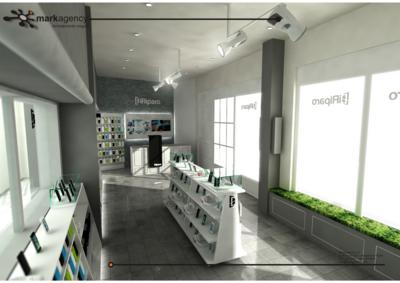  arredo negozio telefonia e riparazioni