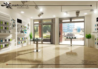  progetto arredi negozio telefonia e riparazioni smartphone