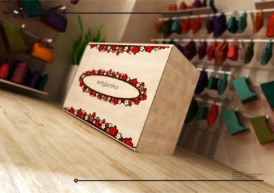 scaffali economici per negozio borse