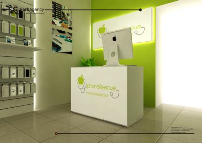 arredo negozio telefonia cover smartphone