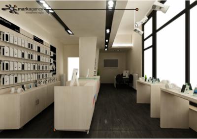  arredamento negozio telefonia e accessori