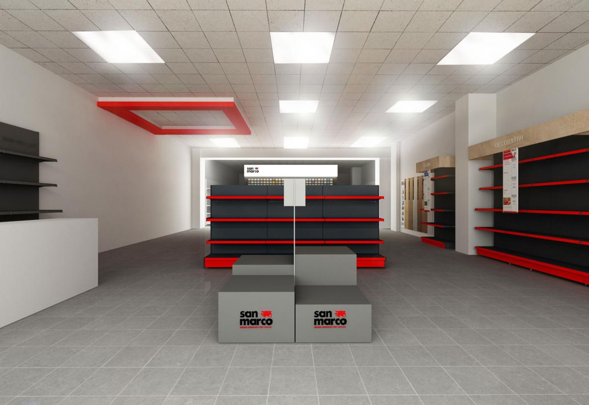 Foto 2  Progetto arredamento per colorificio