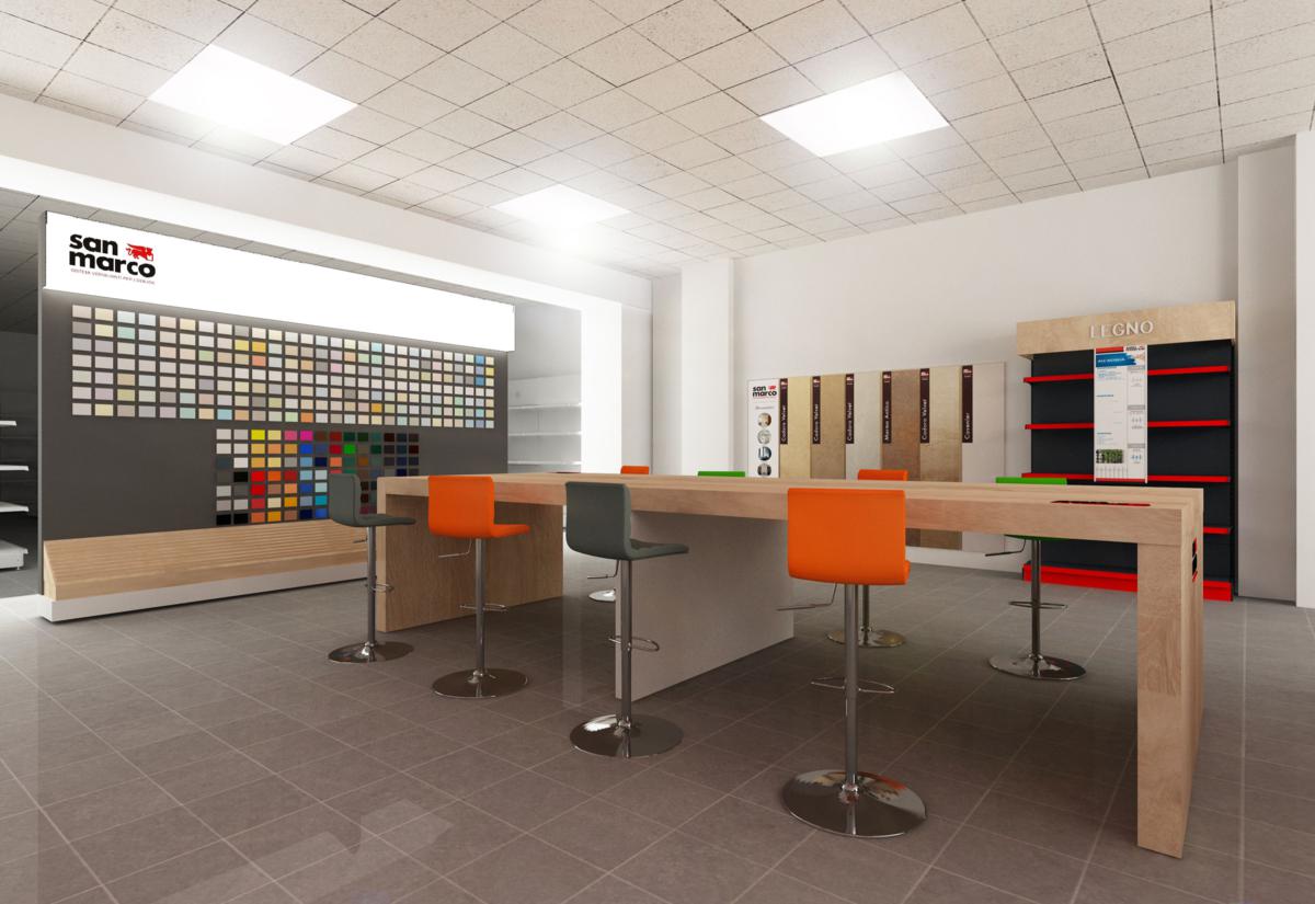 Foto 3  Progetto arredamento per colorificio