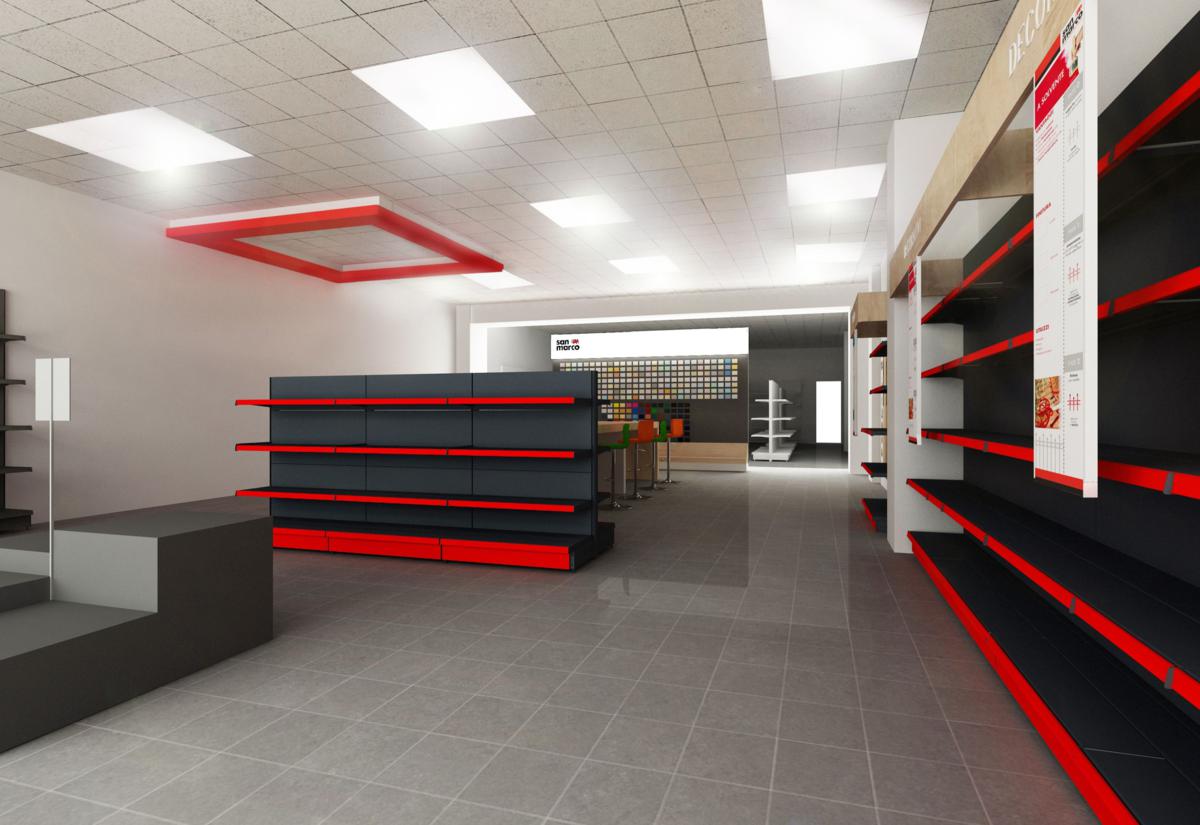 Foto 1  Progetto arredamento per colorificio