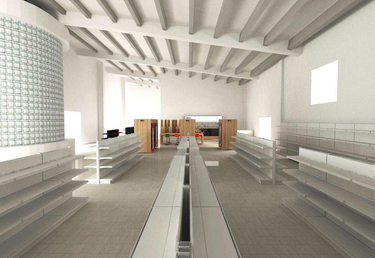  progetto arredo per colorificio