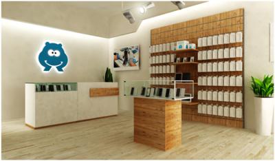 arredo negozio telefonia e accessori smartphone